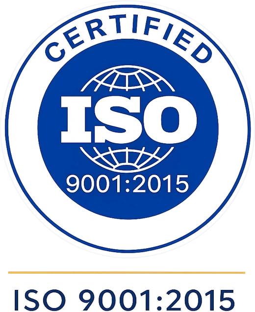 ISO 9001:2015 certified