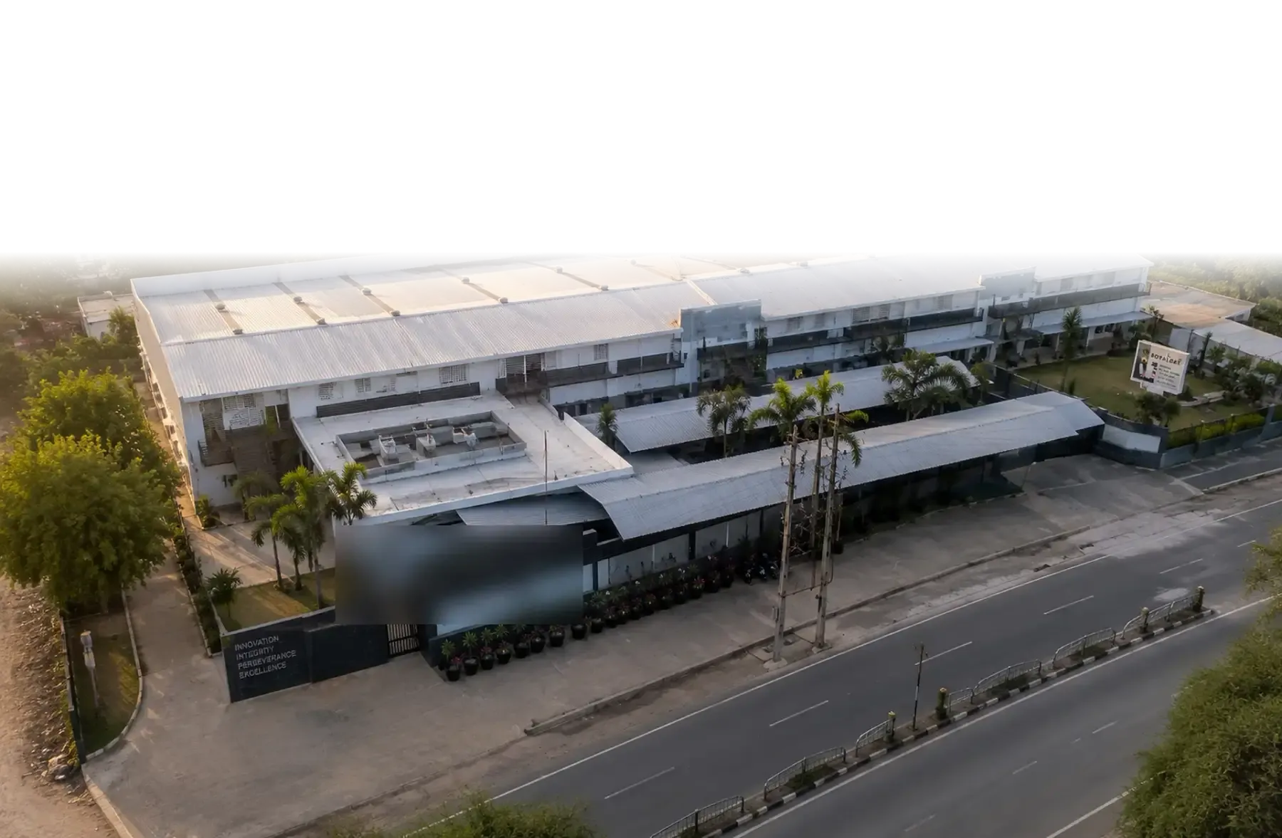 HomeEdge manufacturing campus in Jaipur, aerial view