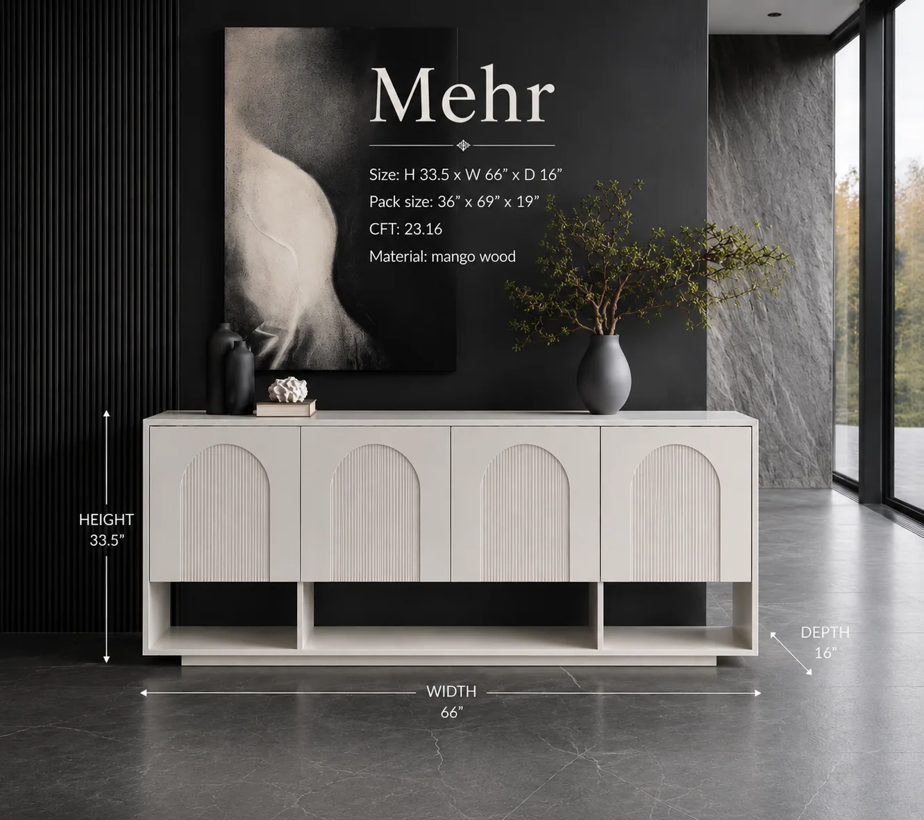 Grace, Arched-panel sideboard
