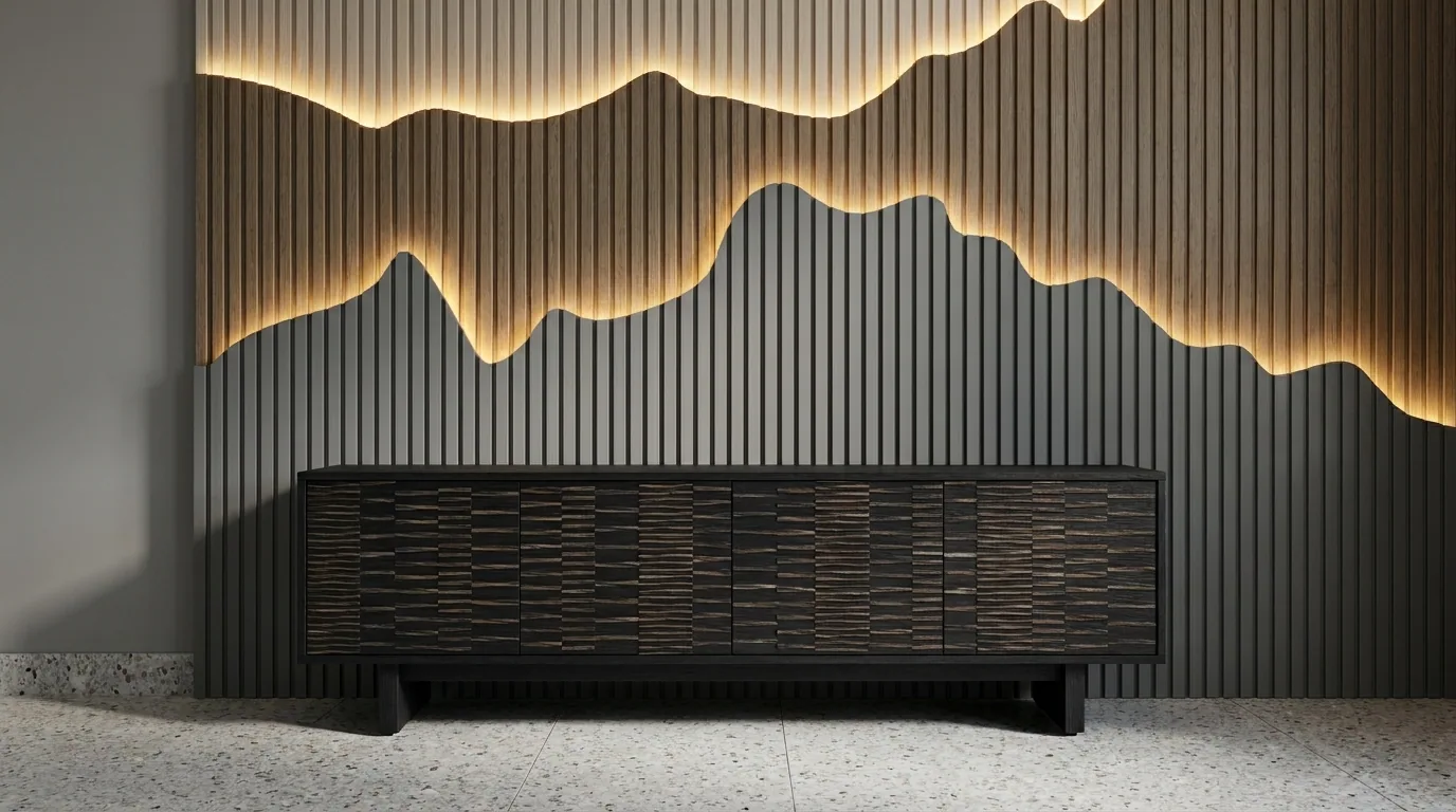 Monolith, Textured console table